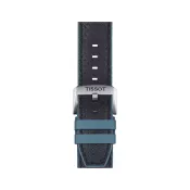 Tissot Official Blue Leather and Rubber Strap Lugs 22 mm T852.046.785