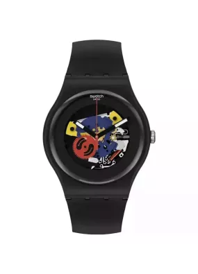 Swatch Black Lacquered SO29B107